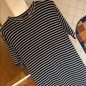 Zara striped t shirt dress
